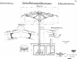 Sigmaringen: Empfangsgebäude Bahnsteigdach Ost Binder