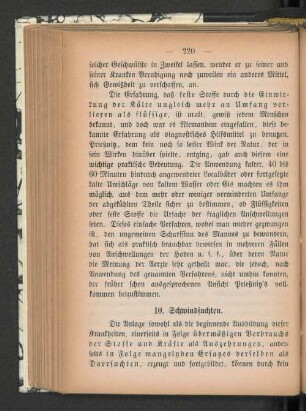 10. Schwindsucht.