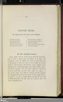 Chapter XVIII. On chocolate bonbons and jujubes