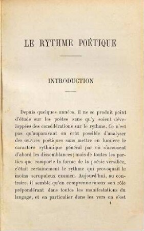 Le rythme poétique