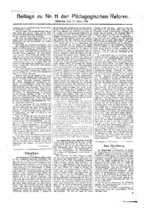 Rechtschreibung : [Fortsetzung aus dem Hauptblatt] ; Beilage zu Nr. 11 der Pädagogischen Reform