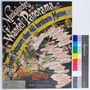 Klaviernoten "Musikalisches Wandel Panorama" mit Potpourri von mehr als 40 berühmten Melodien, arrangiert von Paul Lincke (Klavier, zweihändig)
