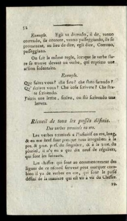 Récueil de tous les passés définis