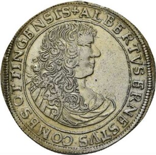 Gulden des Grafen Albrecht Ernst I. von Öttingen-Öttingen, 1673