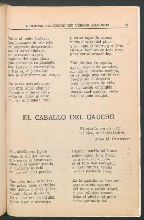 El caballo del gaucho