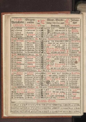 1726. Verbesserter October.