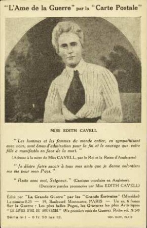 Miss Edith Cavell