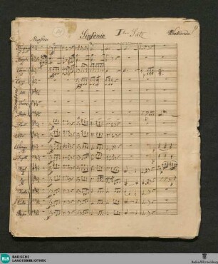Symphonies - WK Mus.Ms. 14 : orch; D