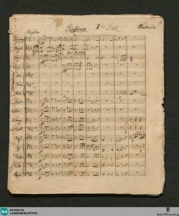 Symphonies - WK Mus.Ms. 14 : orch; D