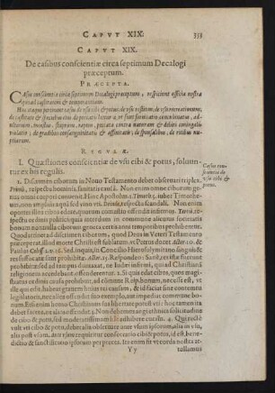 Capvt XIX. De casibus conscientiae circa septimum Decalogi praeceptum.