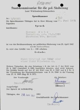 Ruhe, Hermann
