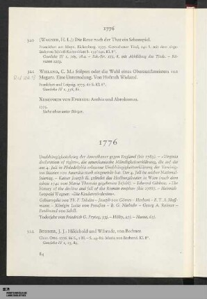 1776 (Nr. 322-340)