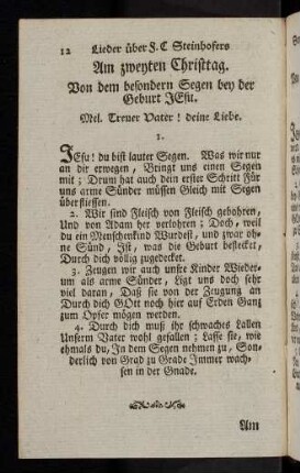 12, Am zweiten Christtag.