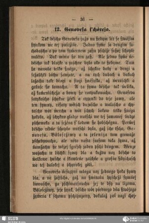 12. Genovefa s'chȯrejo