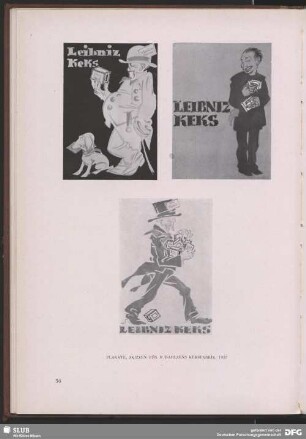 Plakatentwürfe für H. Bahlsen Keksfabrik [Leibnitz Keks]