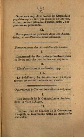 Instruction Sur le mode des Assemblées et des Elections populaires dans la Belgique