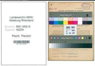 Entnazifizierung Theodor Pesch, geb. 28.08.1880 (Schweisser)