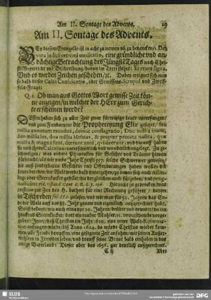 Am II. Sontage des Advents
