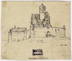 Ronneburg bei Büdingen, Anlage von Westen