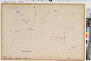 Herzfeld (Lippetal), Flurbereinigung Herzfeld-Düllo, Zuteilungskarte Liesborn Flur 1