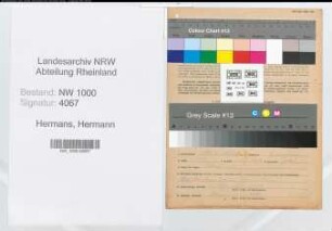 Entnazifizierung Hermann Hermans, geb. 19.03.1905 (Brandmeister)