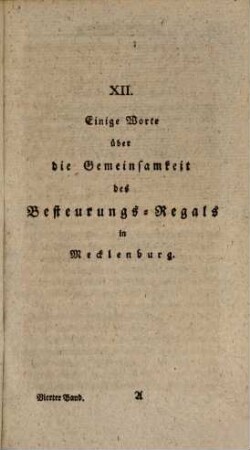 Beiträge zum Mecklenburgischen Staats- und Privatrecht, 4