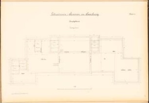 Lehrerinnenseminar, Saarburg: Grundriss DG 1:100