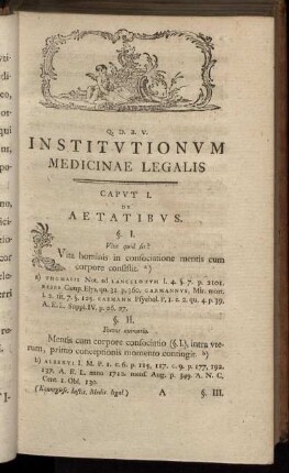 Caput I. De Aetatibus.