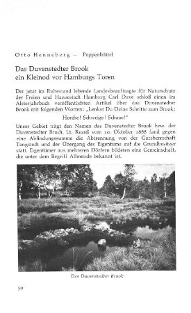 Das Duvenstedter Brook ein Kleinod vor Hamburgs Toren