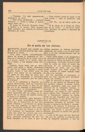 Capítulo IX : En el patio de los "micos"