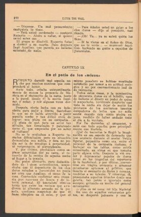 Capítulo IX : En el patio de los "micos"