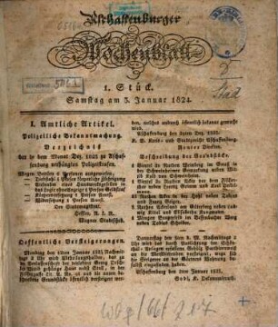 Aschaffenburger Wochenblatt. 1824, 1824