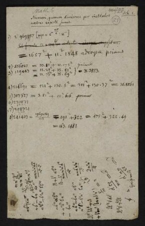 Numeri, quorum divisores per methodos nostras experti sumus.