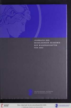 Jahrbuch ... / Heidelberger Akademie der Wissenschaften: Jahrbuch 2002