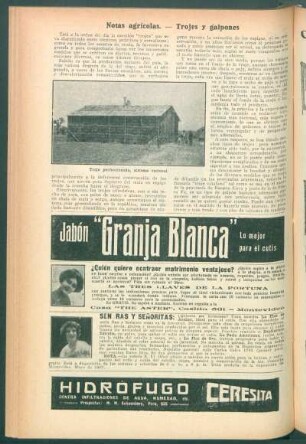 Notas agrícolas.- Trojes y galpones