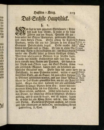 209-278, Das Sechste Hauptstueck