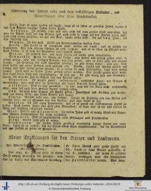 Witterung des Jahres 1834.
