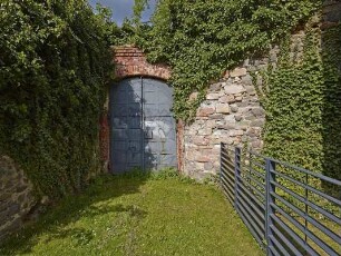 Schleuse des ehemaligen Gefängnisses; Darmstadt, Rundeturmstraße 10 (Erich-Ollenhauer-Promenade)