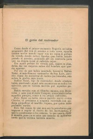 El genio del rastreador