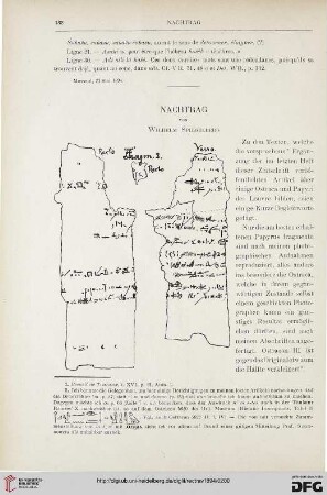 16: Nachtrag [zu den Texten ... über einige Ostraca und Papyri des Louvre]