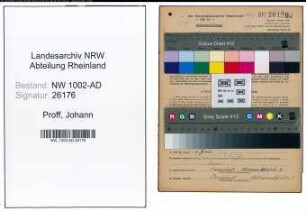 Entnazifizierung Johann Proff, geb. 02.11.1892 (Angest.)