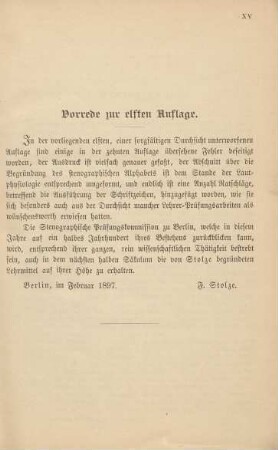 Vorrede zur elften Auflage