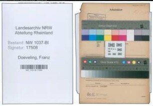 Entnazifizierung Franz Doeveling , geb. 02.12.1901 (Meister)