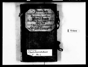 Pflichtbuch der Dienerschaft des Kurprinzen Friedrich August