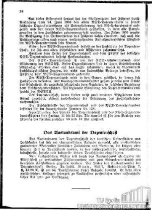 Auslandsamt der Dozentenschaft