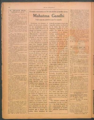 Mahatma Gandhi, vale más la palabra que la espada : Grandes momentos en la vida de los grandes seres