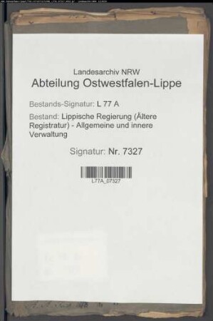 Truppenverpflegung im Amt Lipperode