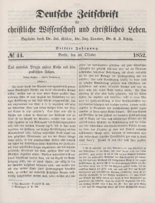 347-352 Das materiale Prinzip unserer Kirche und seine praktischen Folgen : Fortsetzung