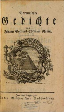 Vermischte Gedichte