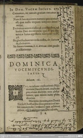 Dominica Vocem-Iucunditatis